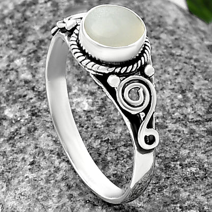 Swirl Design Natural Gemstone Ring 925 Sterling Silver Handmade Jewelry DGR1118 R-1238