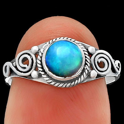 Swirl Design Natural Gemstone Ring 925 Sterling Silver Handmade Jewelry DGR1118 R-1238