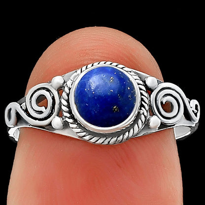 Swirl Design Natural Gemstone Ring 925 Sterling Silver Handmade Jewelry DGR1118 R-1238
