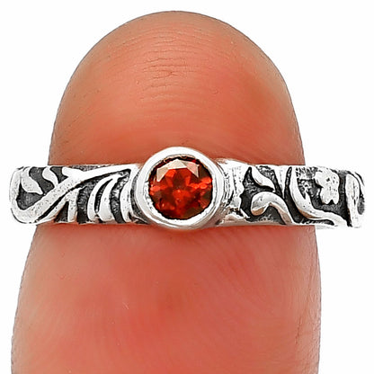 Boho Oxidized Handmade Floral Engraved Ring 925 Silver Gemstone Jewelry DGR1119 R-1042