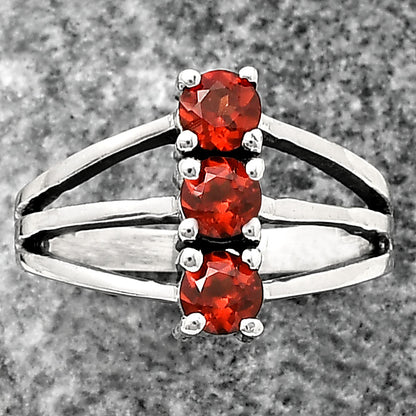 Three Stone Vertical Gemstone Ring 925 Sterling Silver Handmade Jewelry DGR1124 R-1050