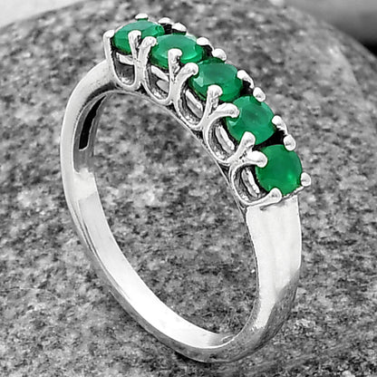 Five Stone Horizontal Gemstone Ring 925 Sterling Silver Handmade Jewelry DGR1125 R-1049