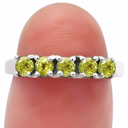 Five Stone Horizontal Gemstone Ring 925 Sterling Silver Handmade Jewelry DGR1125 R-1049