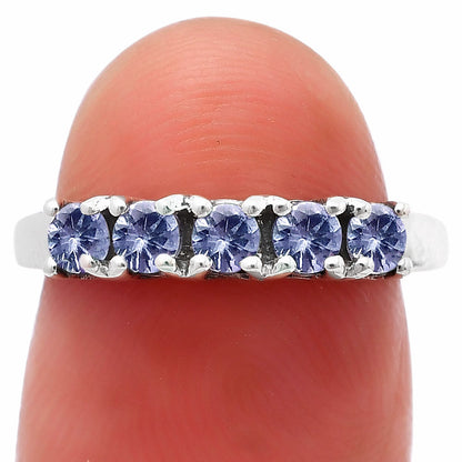 Five Stone Horizontal Gemstone Ring 925 Sterling Silver Handmade Jewelry DGR1125 R-1049