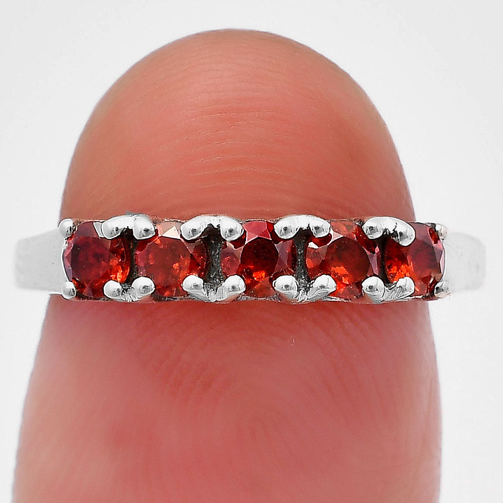 Five Stone Horizontal Gemstone Ring 925 Sterling Silver Handmade Jewelry DGR1125 R-1049