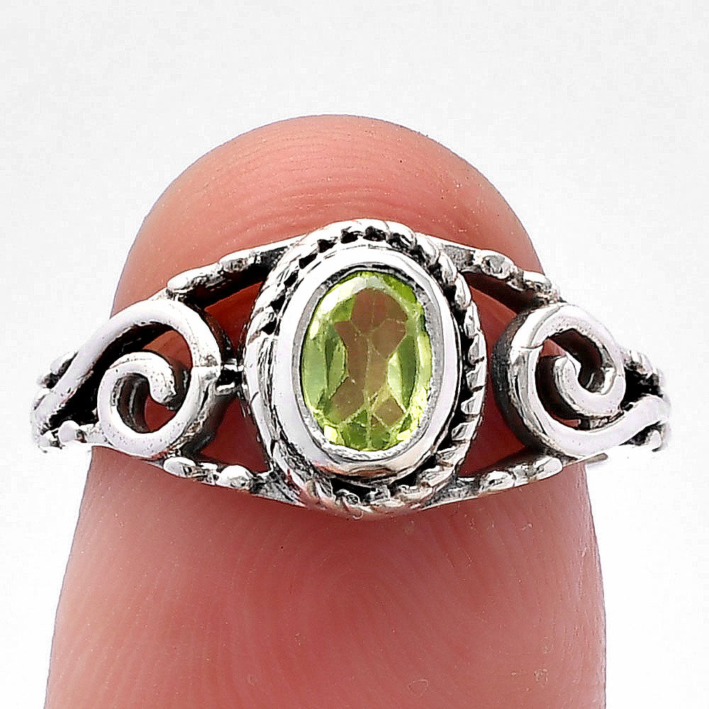 925 Sterling Silver Oval Gemstone Swirl Pattern Handmade Ring Jewelry DGR1132 R-1043