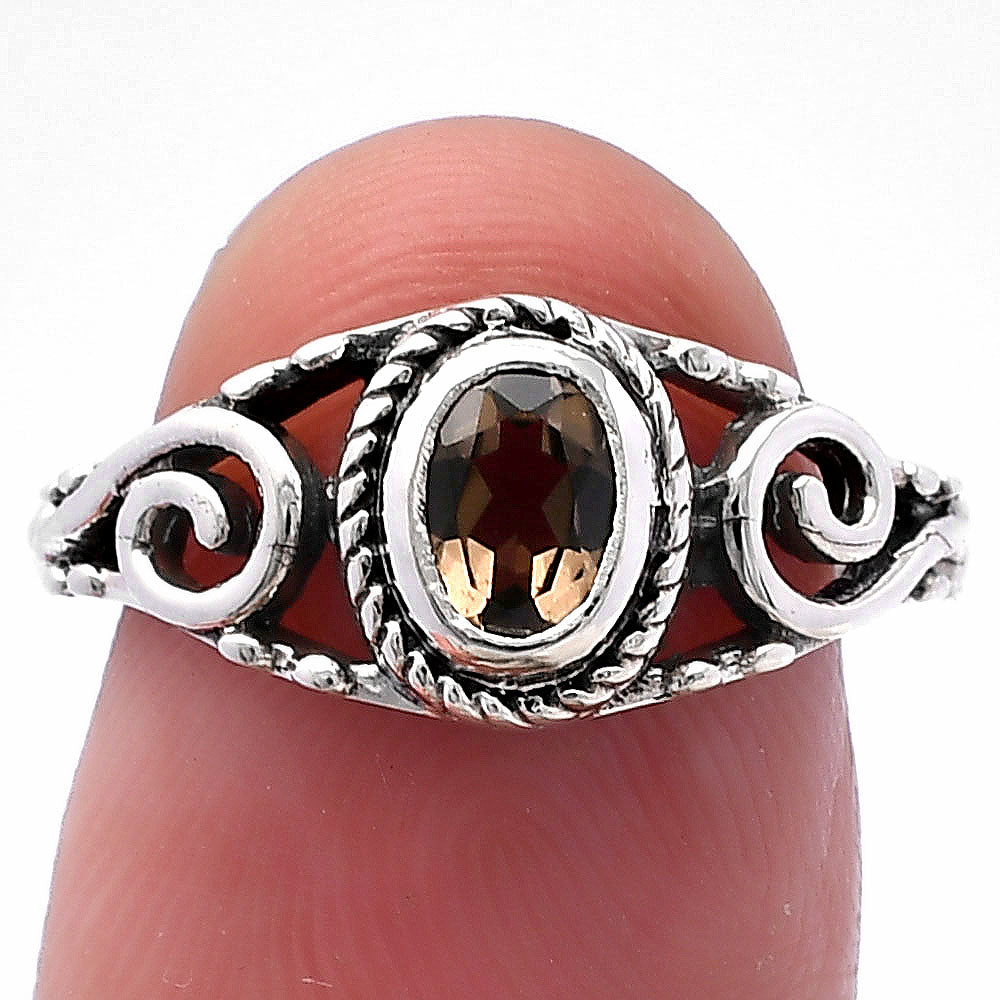 925 Sterling Silver Oval Gemstone Swirl Pattern Handmade Ring Jewelry DGR1132 R-1043