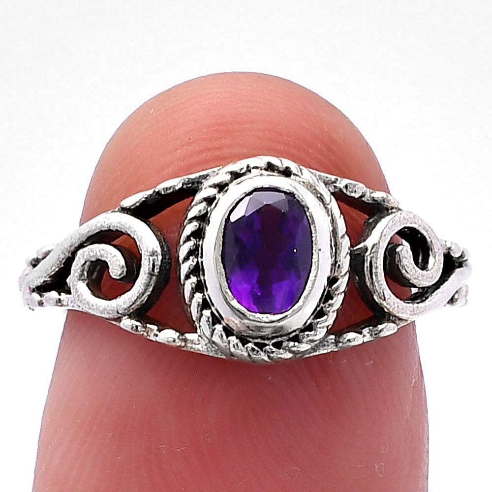 925 Sterling Silver Oval Gemstone Swirl Pattern Handmade Ring Jewelry DGR1132 R-1043