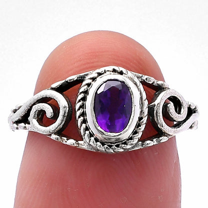 925 Sterling Silver Oval Gemstone Swirl Pattern Handmade Ring Jewelry DGR1132 R-1043