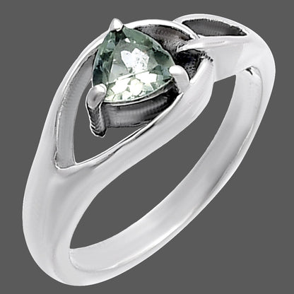 Modern Design Minimalist Trillion Gemstone Ring Solid 925 Silver Jewelry DGR1136 R-1177