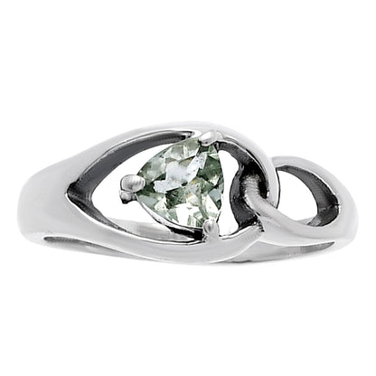 Modern Design Minimalist Trillion Gemstone Ring Solid 925 Silver Jewelry DGR1136 R-1177