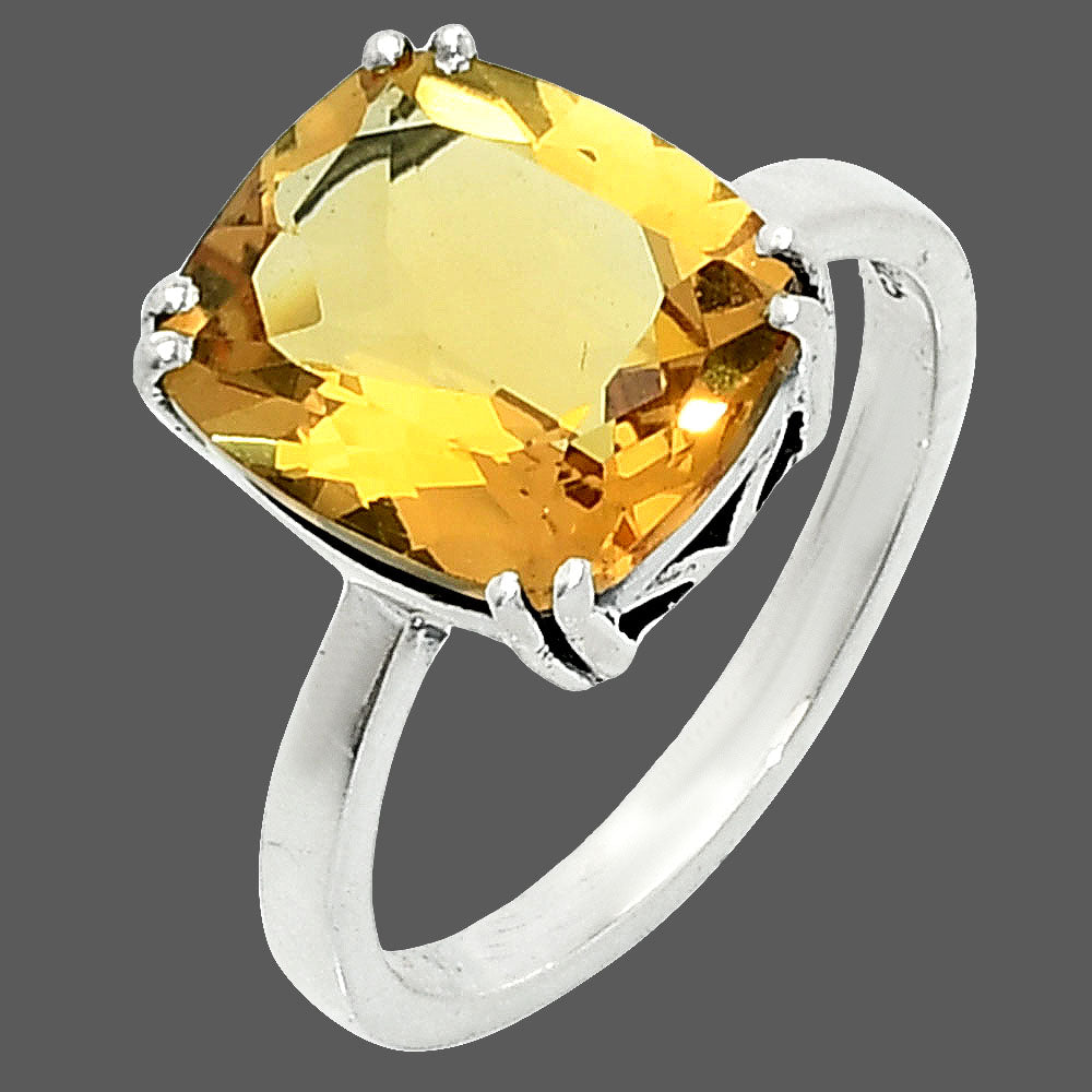 Elegant Cushion Cut Gemstone Ring 925 Sterling Silver Handmade Jewelry DGR1139 R-1020