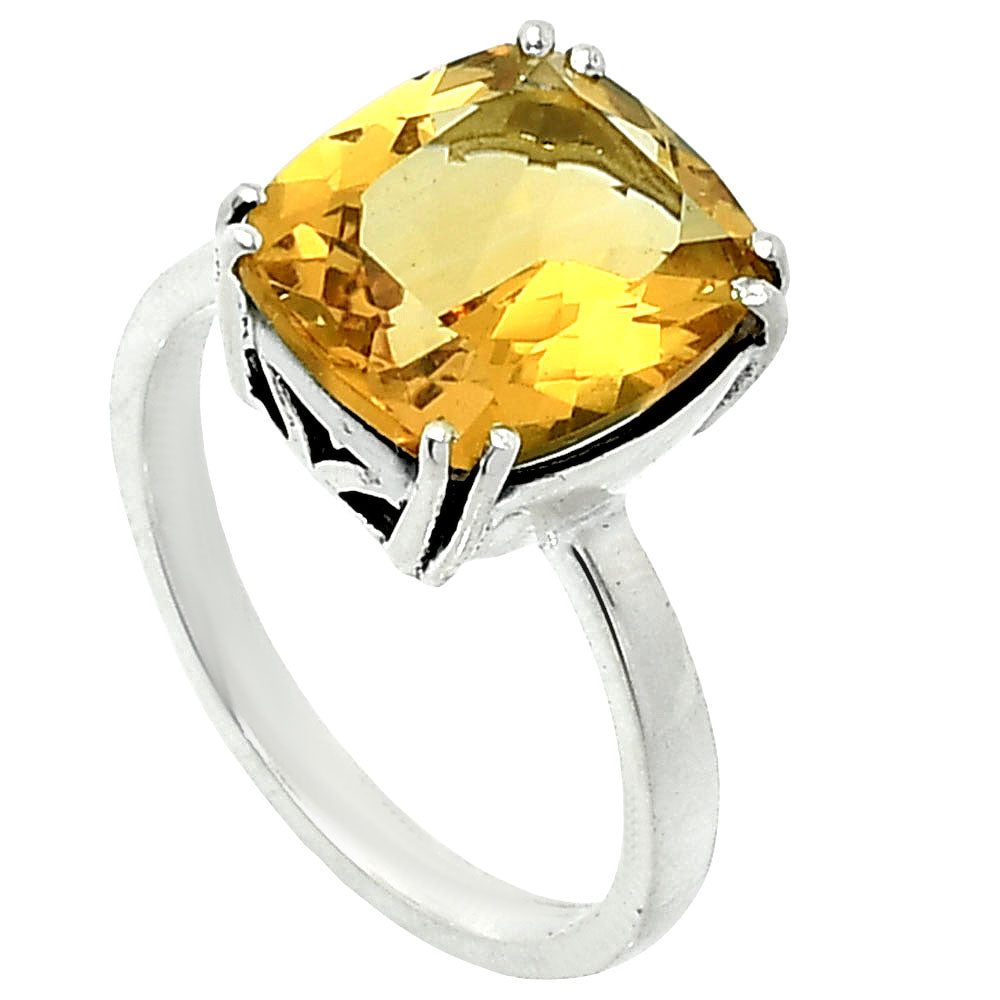 Elegant Cushion Cut Gemstone Ring 925 Sterling Silver Handmade Jewelry DGR1139 R-1020