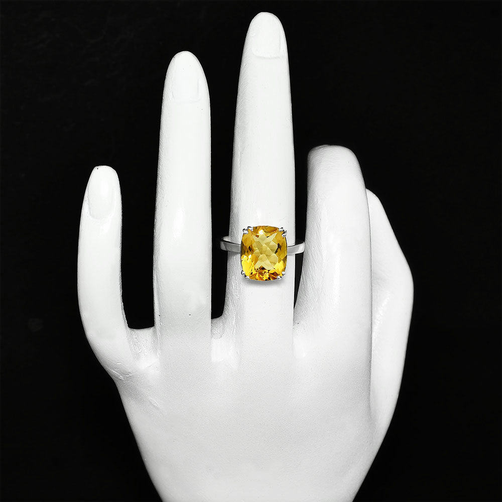 Elegant Cushion Cut Gemstone Ring 925 Sterling Silver Handmade Jewelry DGR1139 R-1020