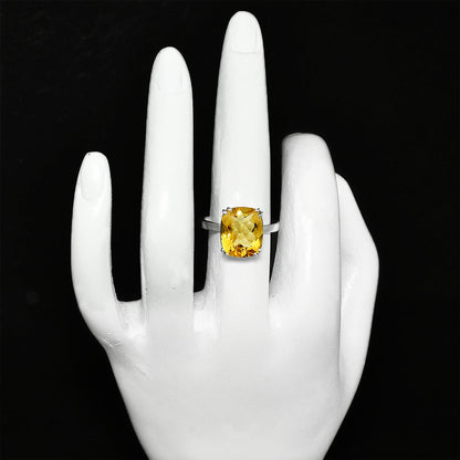 Elegant Cushion Cut Gemstone Ring 925 Sterling Silver Handmade Jewelry DGR1139 R-1020
