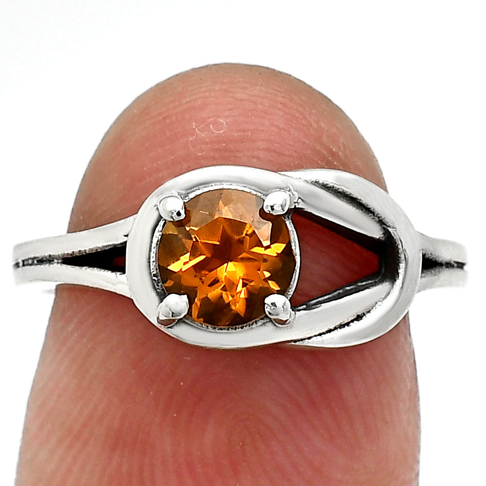 Handcrafted Natural Gemstone Twist Design 925 Sterling Silver Ring DGR1141 R-1215