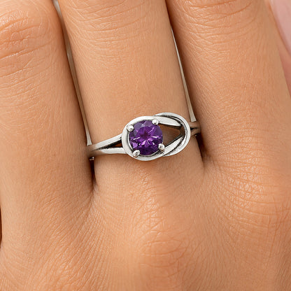 Handcrafted Natural Gemstone Twist Design 925 Sterling Silver Ring DGR1141 R-1215