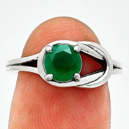 Handcrafted Natural Gemstone Twist Design 925 Sterling Silver Ring DGR1141 R-1215