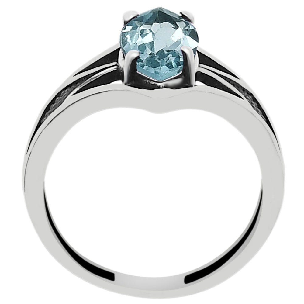 Marquise Cut Natural Colorful Gemstone Ring 925 Sterling Silver Handmade DGR1142 R-1727