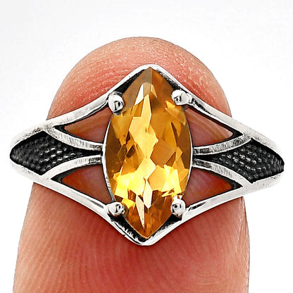 Marquise Cut Natural Colorful Gemstone Ring 925 Sterling Silver Handmade DGR1142 R-1727