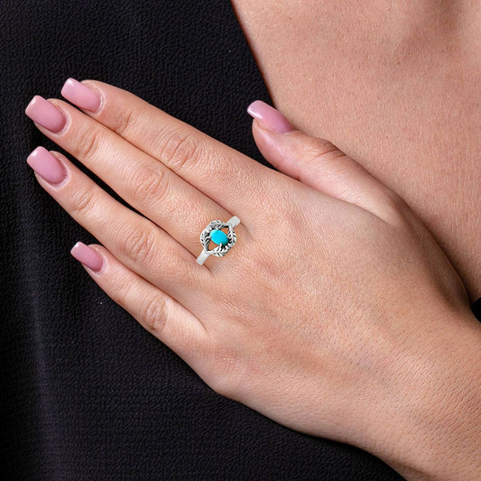 Oval Natural Gemstone Tribal Ring 925 Sterling Silver Handmade Jewelry DGR1144 R-1745