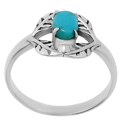 Oval Natural Gemstone Tribal Ring 925 Sterling Silver Handmade Jewelry DGR1144 R-1745