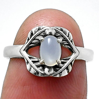 Oval Natural Gemstone Tribal Ring 925 Sterling Silver Handmade Jewelry DGR1144 R-1745