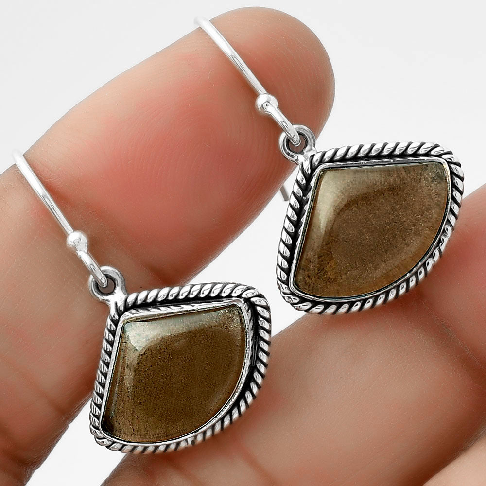 Smoky Quartz - Brazil Pendant Earrings Set T-1005 DGT01005