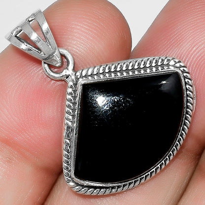 Black Onyx - Brazil Pendant Earrings Set T-1005 DGT01006