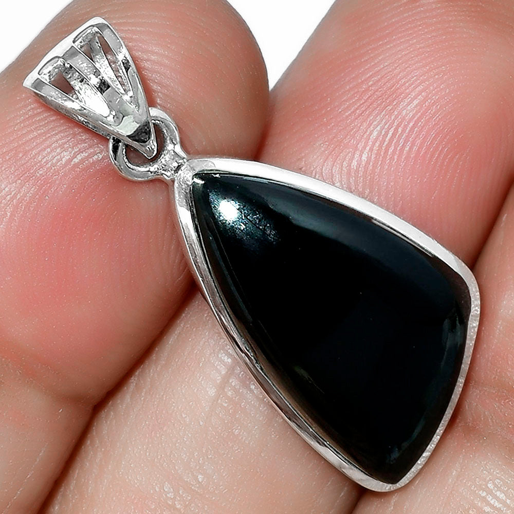 Black Onyx - Brazil Pendant Earrings Set T-1002 DGT01014