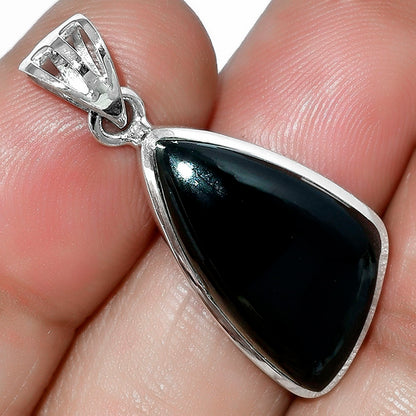 Black Onyx - Brazil Pendant Earrings Set T-1002 DGT01014
