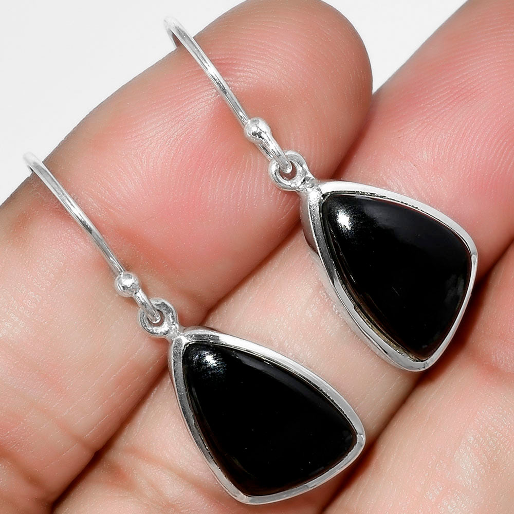 Black Onyx - Brazil Pendant Earrings Set T-1002 DGT01014