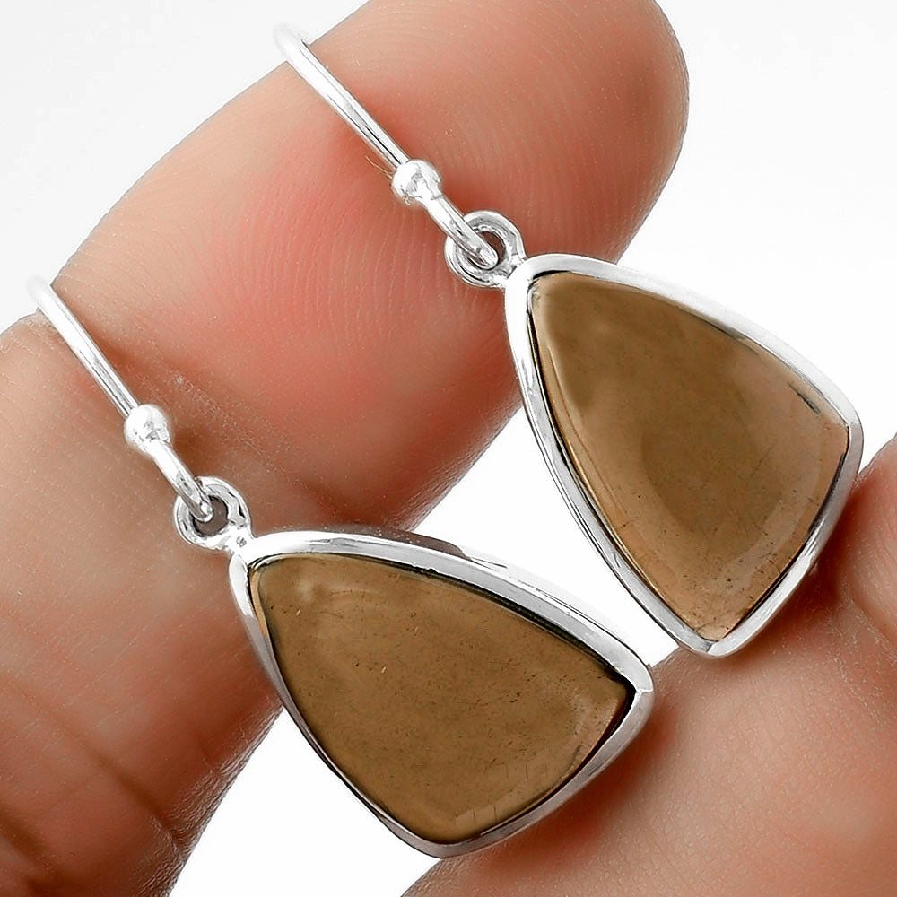 Smoky Quartz - Brazil Pendant Earrings Set T-1002 DGT01024