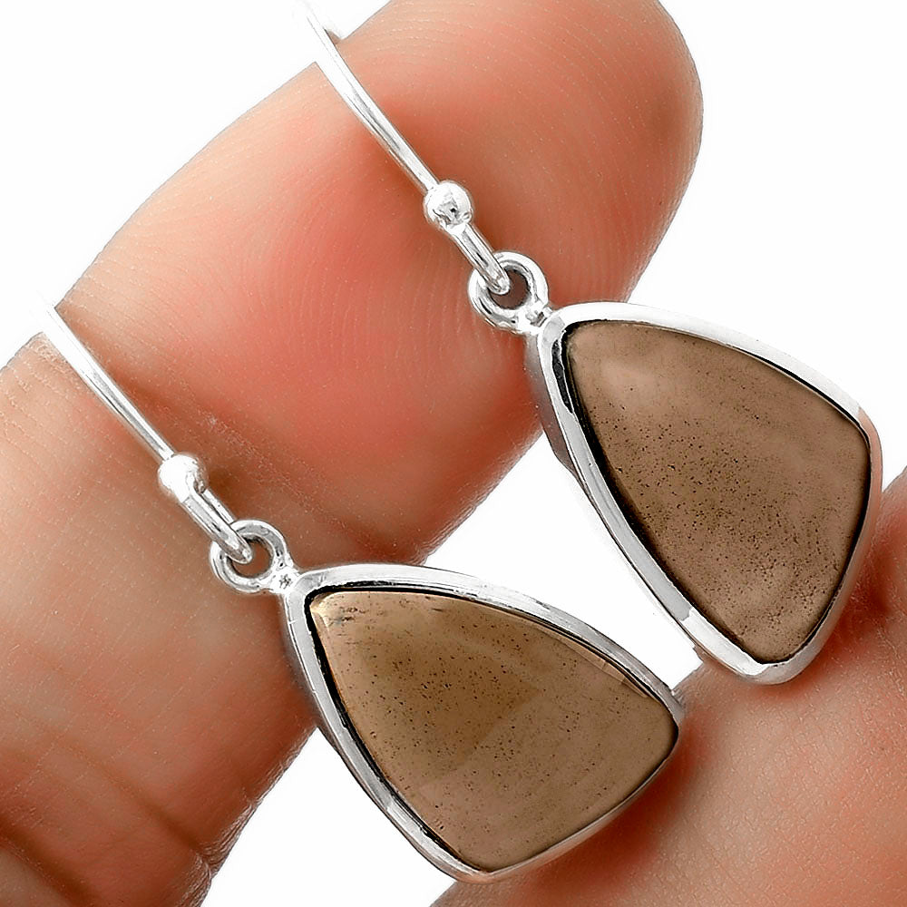Smoky Quartz - Brazil Pendant Earrings Set T-1002 DGT01025