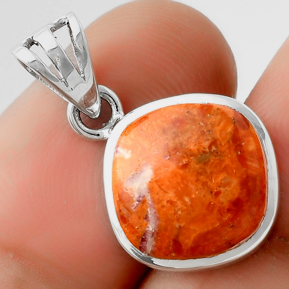 Red Sponge Coral Pendant Earrings Set T-1002 DGT01031