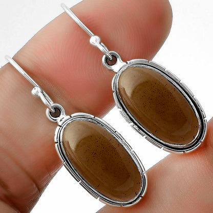 Smoky Quartz - Brazil Pendant Earrings Set T-1006 DGT01034