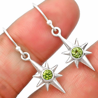 Minimalist Starburst Design 925 Silver Earrings & Pendant Jewelry Set DGT01053 T-1009