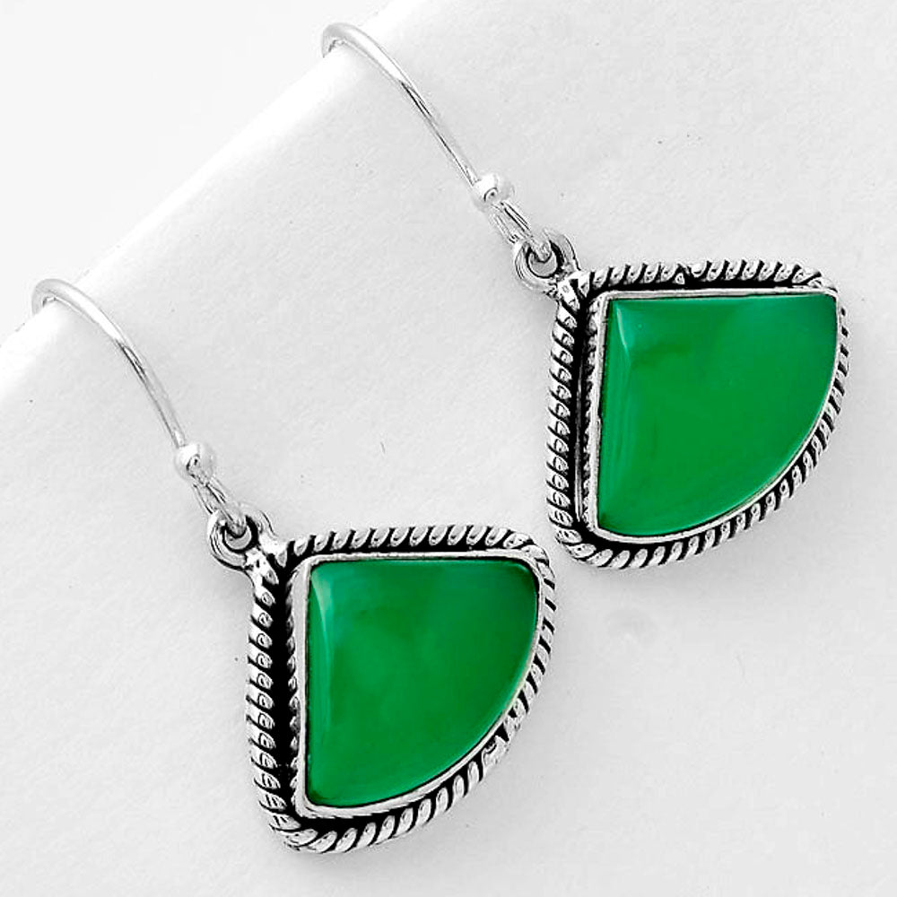 Green Onyx Earrings T-1005 DGTE01004