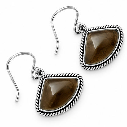 Smoky Quartz Earrings T-1005 DGTE01005