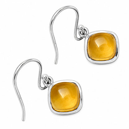 Whiskey Quartz Earrings T-1002 DGTE01010