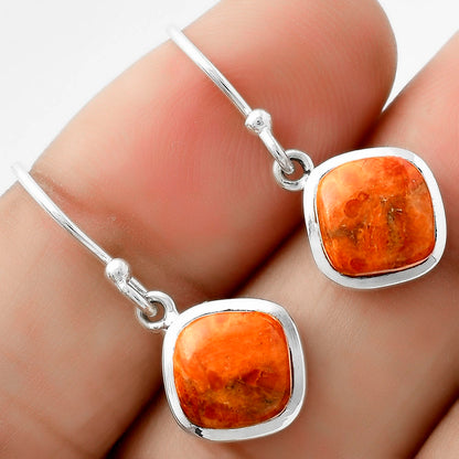 Red Sponge Coral Earrings T-1002 DGTE01031