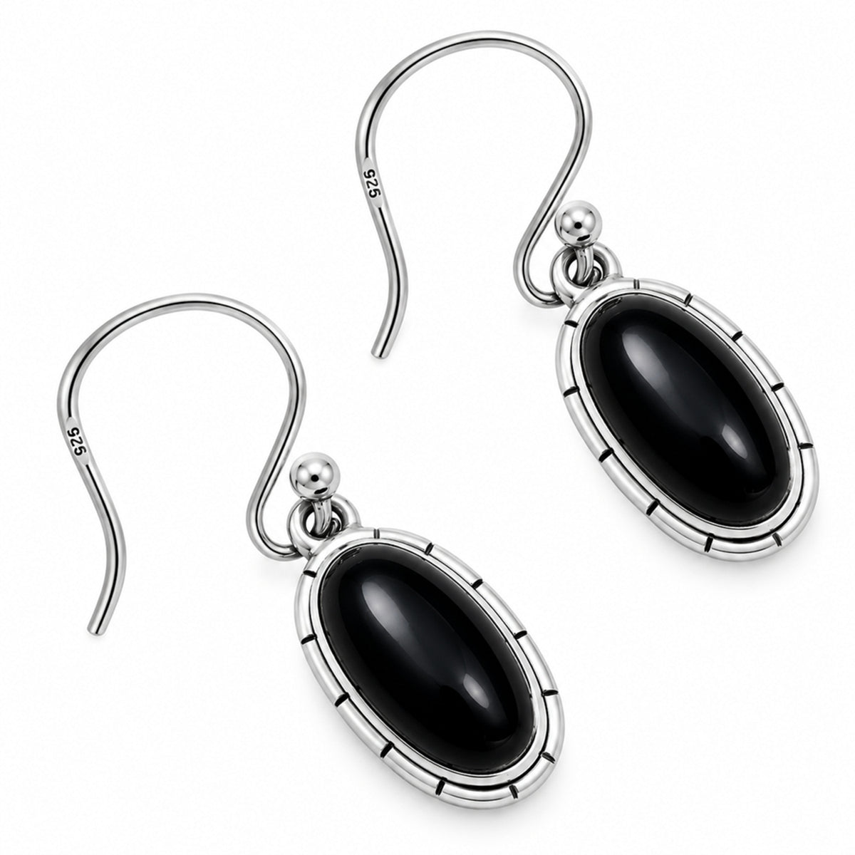 Black Onyx Earrings T-1006 DGTE01033