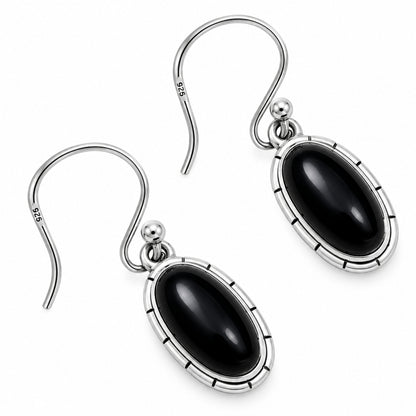 Black Onyx Earrings T-1006 DGTE01033