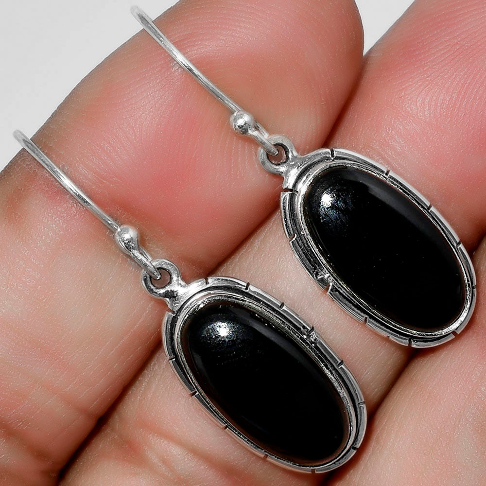 Black Onyx Earrings T-1006 DGTE01033