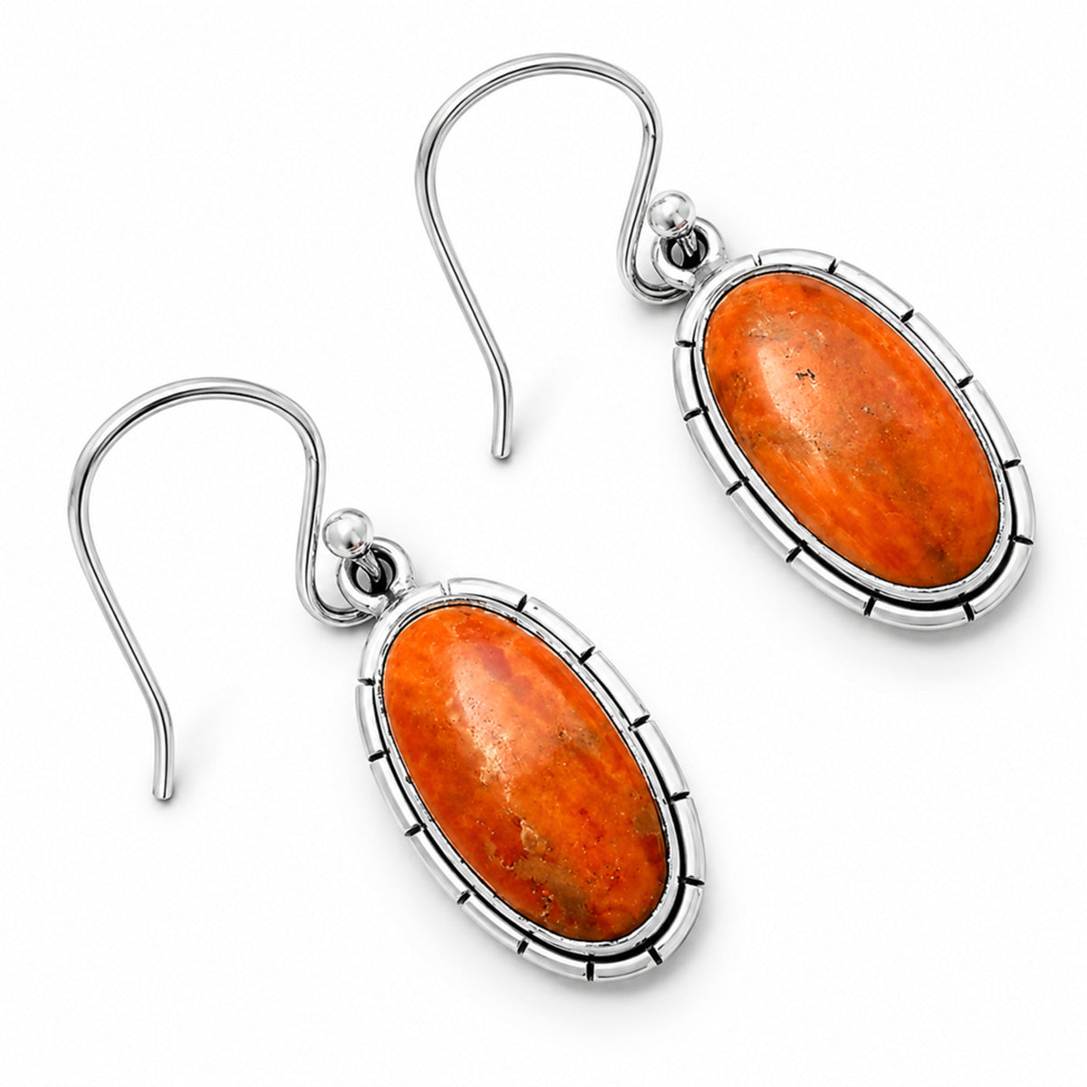 Red Sponge Coral Earrings T-1006 DGTE01037