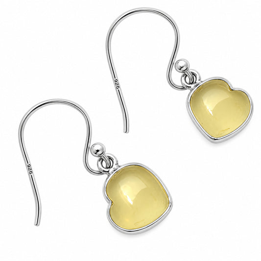 Milky Lemon Quartz Earrings T-1004 DGTE01045
