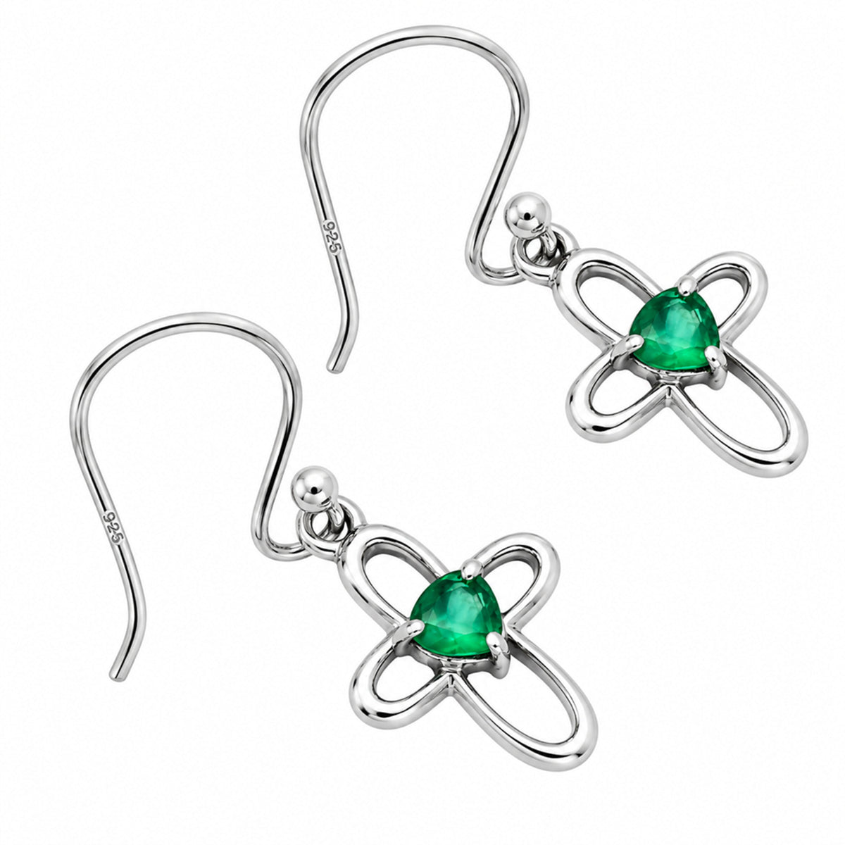 Green Onyx Earrings T-1011 DGTE01054_B