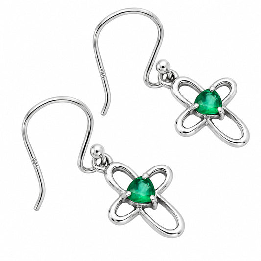 Green Onyx Earrings T-1011 DGTE01054_B