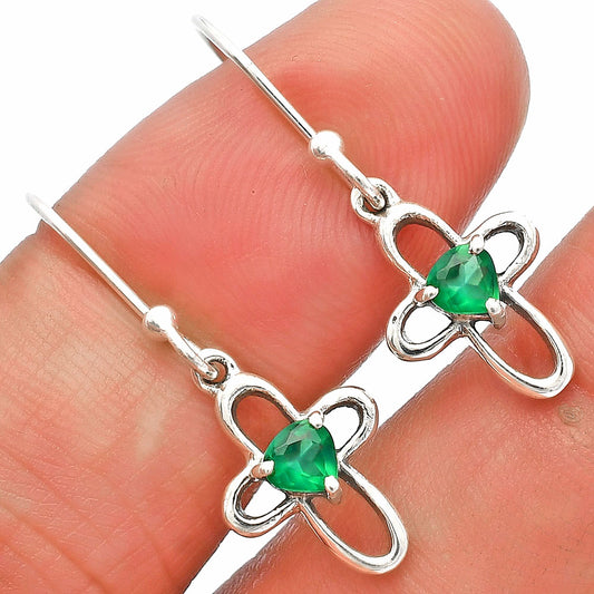 Green Onyx Earrings T-1011 DGTE01054_B