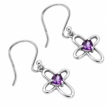 Amethyst Earrings T-1011 DGTE01054_C